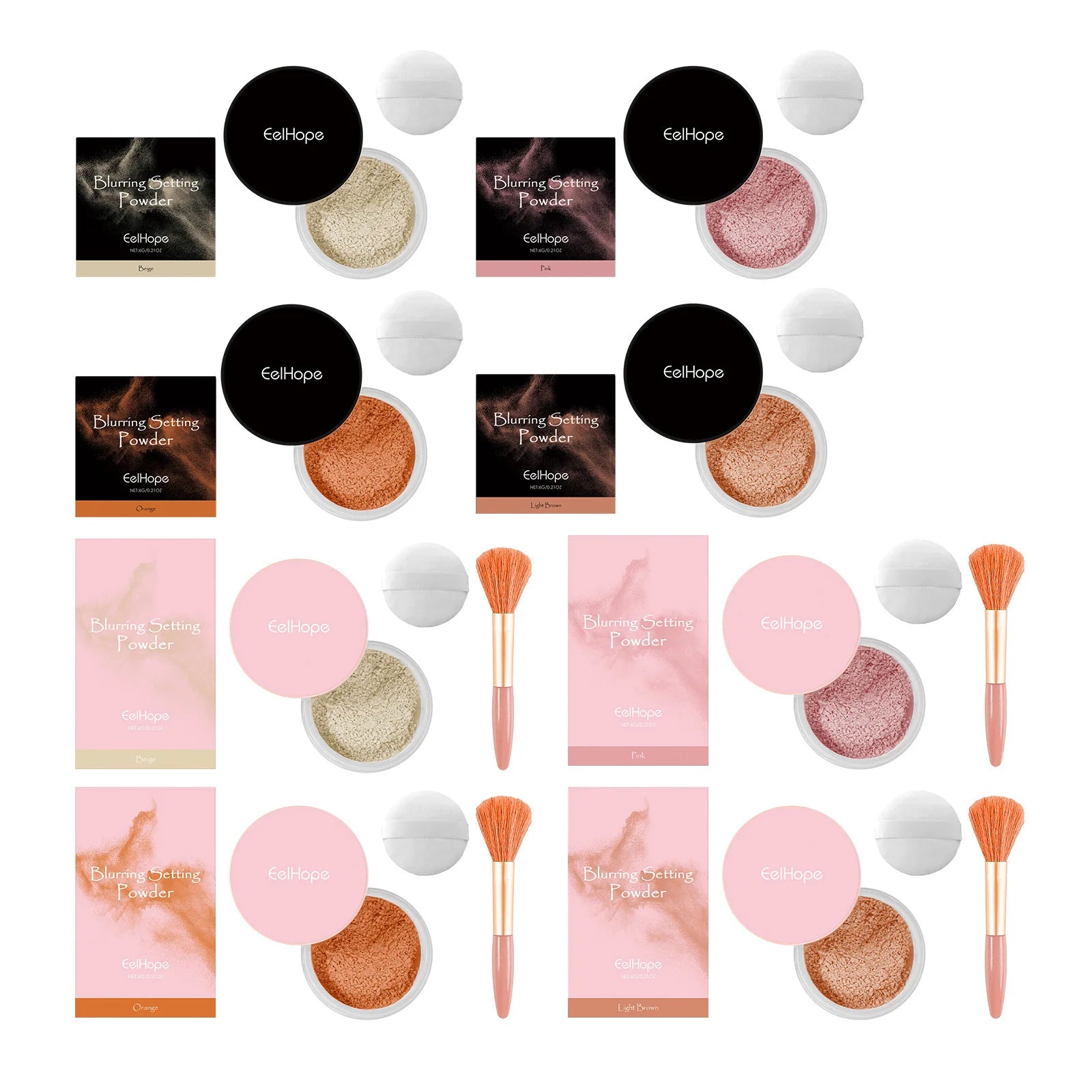 Blurring Setting Powder Natural Soft Matte Oil Control Waterproof Face Coverage Concealer Lasting Fixation Makeup Loose Powder