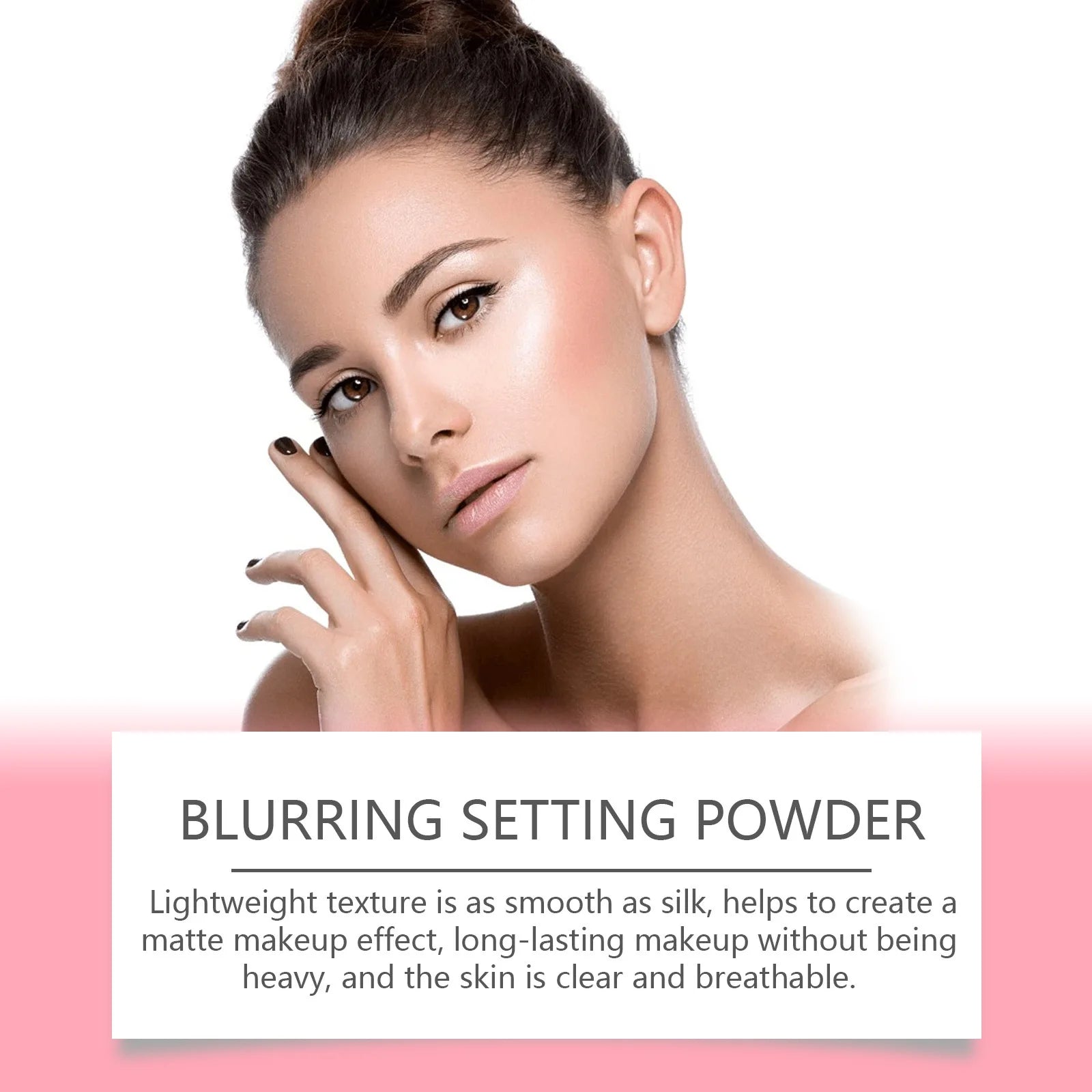 Blurring Setting Powder Natural Soft Matte Oil Control Waterproof Face Coverage Concealer Lasting Fixation Makeup Loose Powder