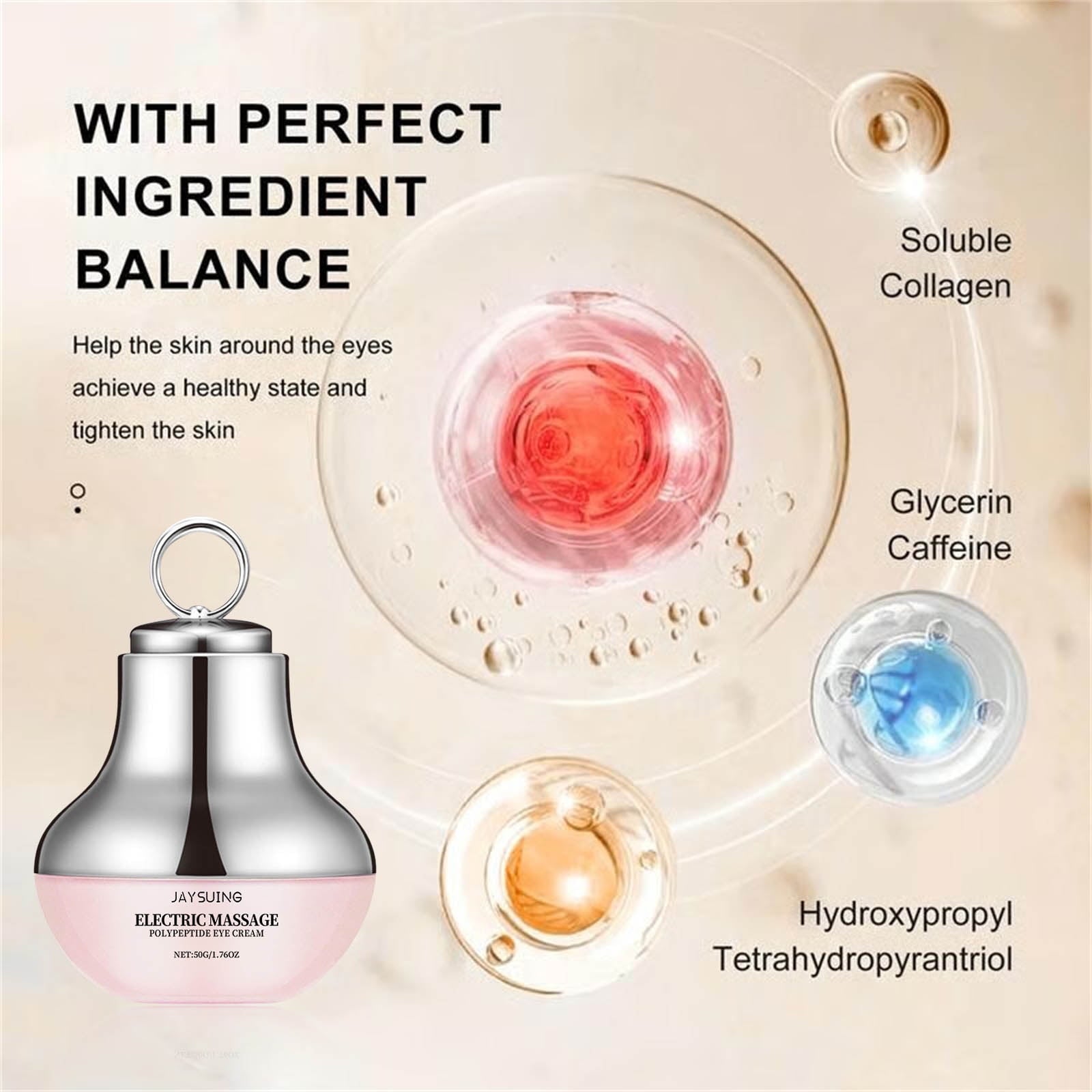 Ycz Neck-Eye Care Tightening & Revitalizing Set, Anti-Aging Neck and Eye Cream, Smooth Fine Lines, Skin Moisturizer, Deep Hydration Skincare